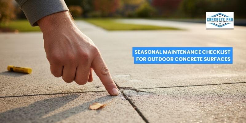 Seasonal Maintenance Checklist for Outdoor Concrete Surfaces