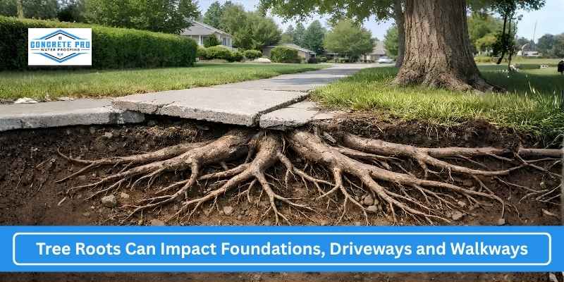 Tree Roots Can Impact Foundations Driveways and Walkways