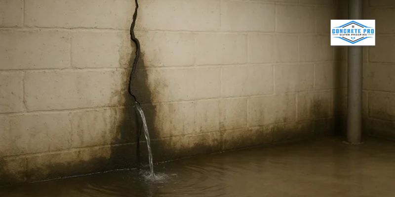 Water Damage Near the Foundation